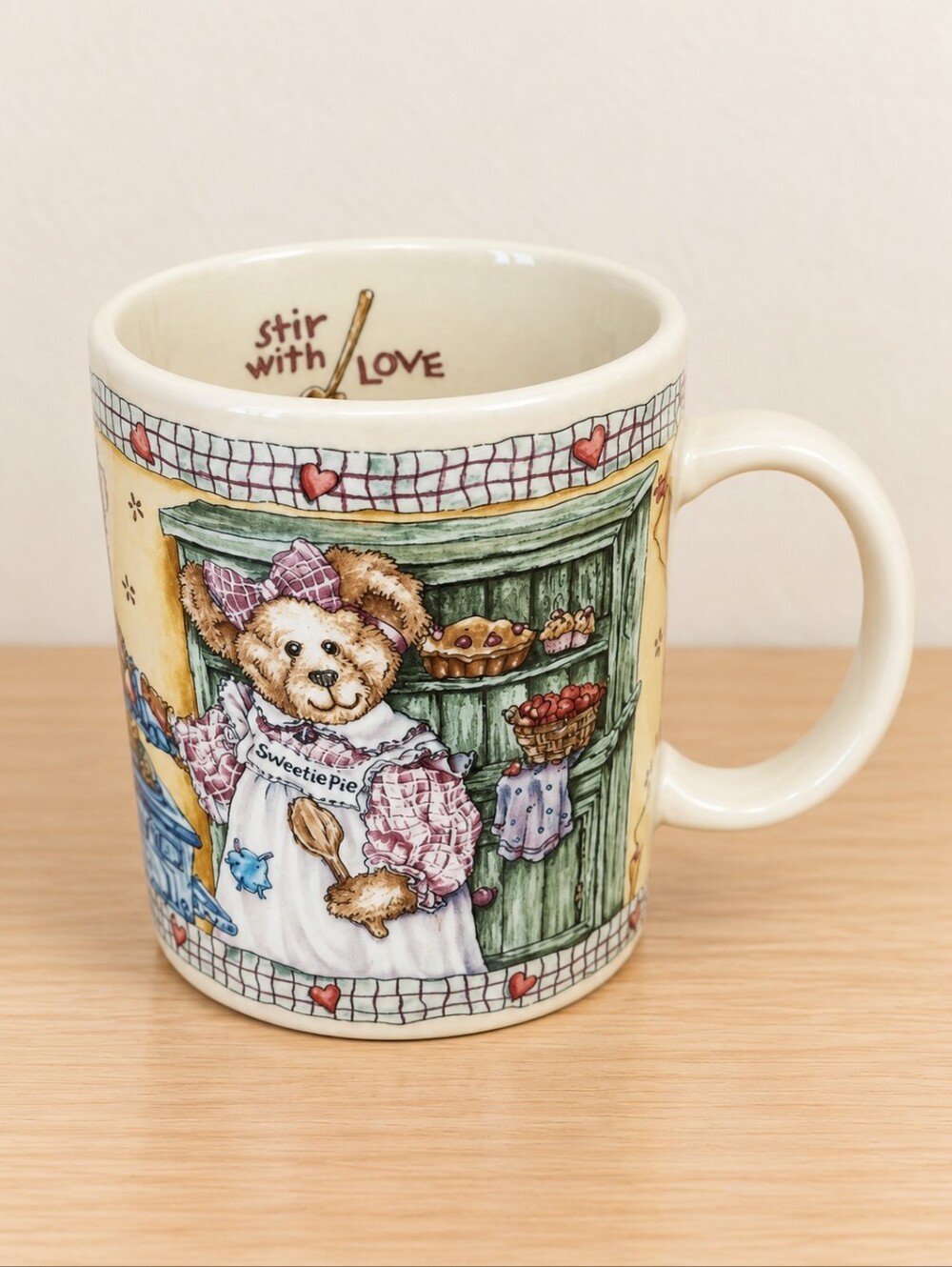Boyds Bears Recipe for Friendship Coffee Mug Sweetie Pie Stir With Love Ceramic